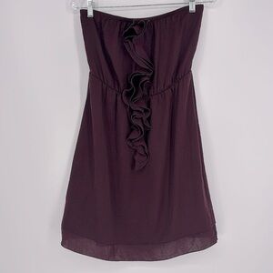 Banana Republic Factory Strapless Ruffle Dress Women’s Size Small